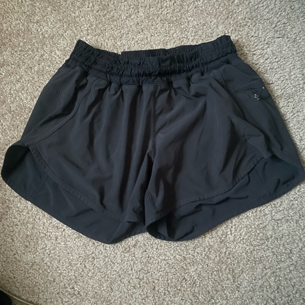 Black lululemon athletic shorts